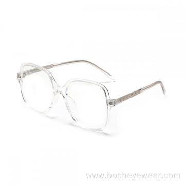 Custom Logo Eyewear Square Anti Blue Light Blocking Glasses